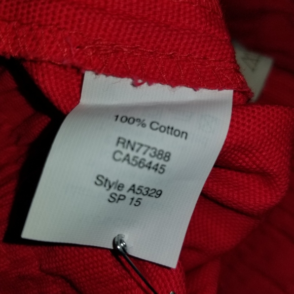 J.Crew Red Elastic Waist Short Shorts Size 00 - Picture 5 of 5